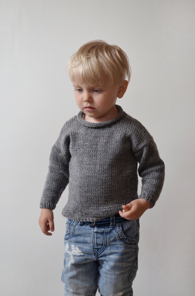 Handgestrickter Pullover für Kleinkinder Hipster Kinder Etsy.de