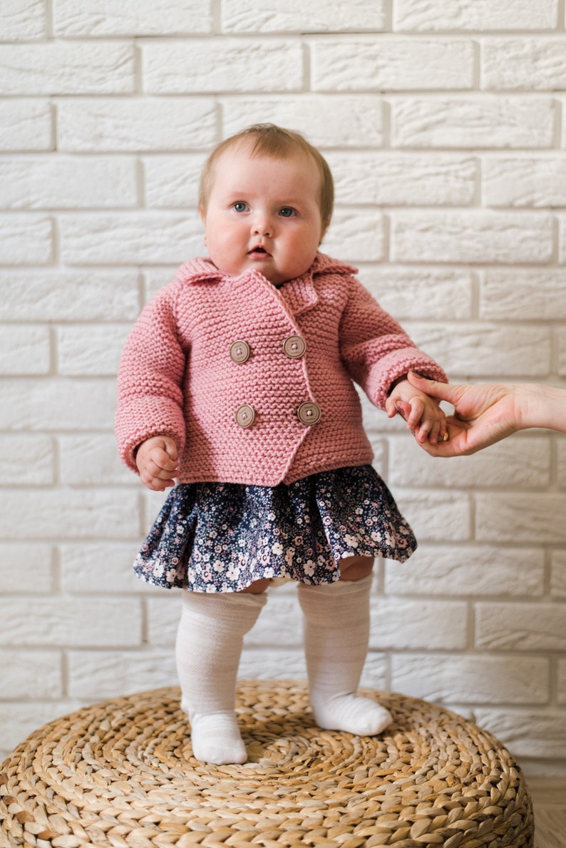 Pink Baby Cardigan // Pastel Cardigan Baby Girl Cardigan Etsy