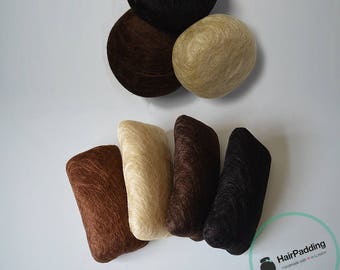 Large Hair Dougnut Padding, Hair Bun Donuts & Rolls,  Insert Hair Bump Piece Hair Style Hair Bun made by Hairpadding Official (UK)