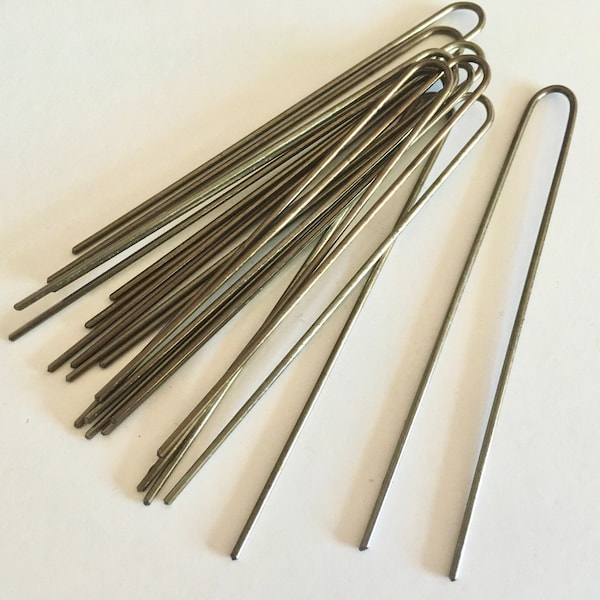 Brass Extra Strong Hair Pins  7.5cm (Sets of 12 ) per pack Bronze