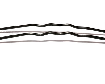 Hair Pins 7.5cm long Curved Shape x 10   Heavyweight,  Strong Hold  Hair Pins for very Long or Thick hair