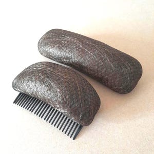 Almohadilla voluminizadora para el cabello – Juego de 2 piezas / Peine deslizable y almohadilla acolchada / Agrega altura y volumen