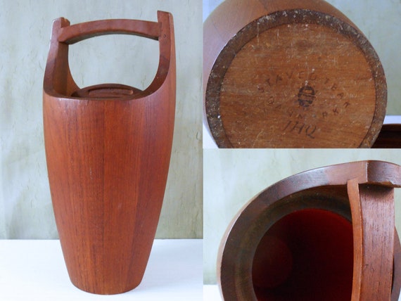 dansk wooden ice bucket