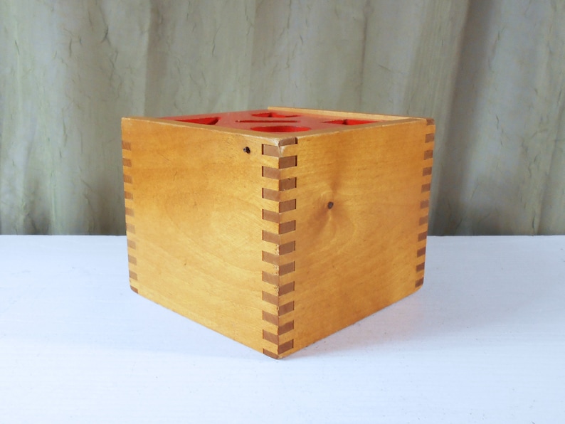 Vintage Creative Playthings Shape Sorter / Puzzle Box / Block Toy Made in Finland image 4