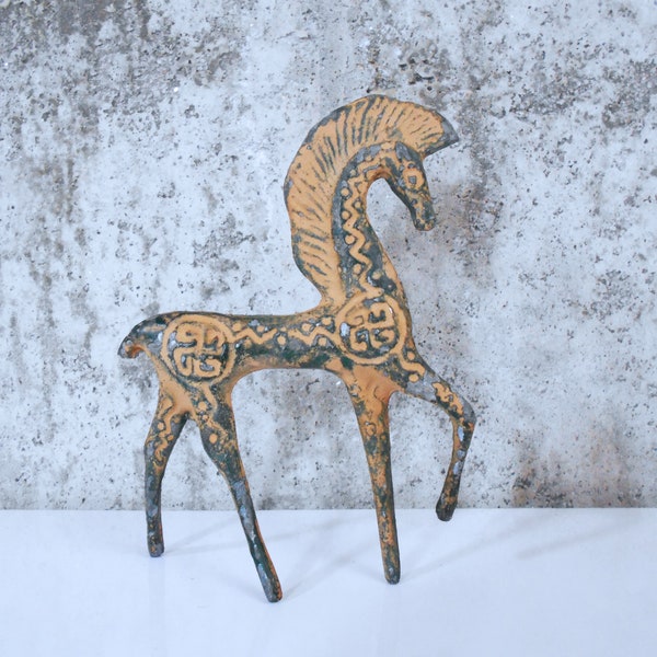 AS-IS Small Etruscan Style Horse - Weinberg Style Iron Horse