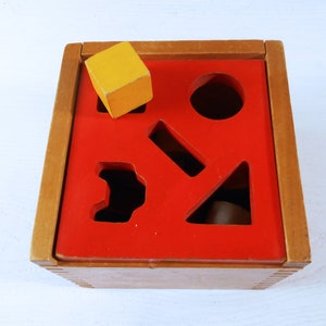 Vintage Creative Playthings Shape Sorter / Puzzle Box / Block Toy Made in Finland image 5