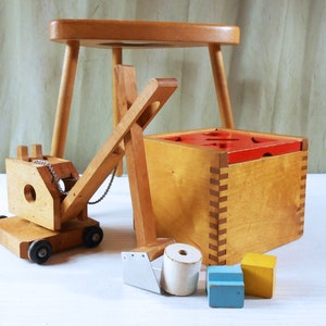 Vintage Creative Playthings Shape Sorter / Puzzle Box / Block Toy Made in Finland image 7