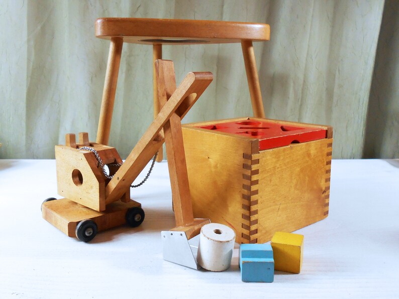 Vintage Creative Playthings Shape Sorter / Puzzle Box / Block Toy Made in Finland image 7