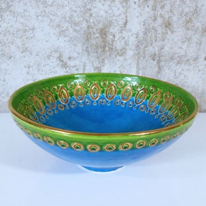 Large Bitossi / Raymor Bowl Aldo Londi Design image 1