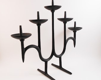 Dansk Cast Iron Candelabra Designed by Jens Quistgaard