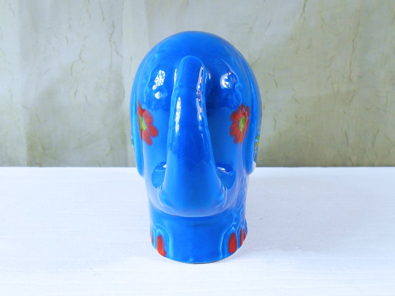 Mod Ceramic Elephant Bank From Italy Hand Painted Italian - Etsy