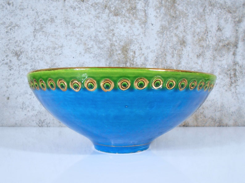 Large Bitossi / Raymor Bowl Aldo Londi Design image 2