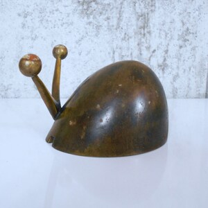 Bronze Snail Ashtray by Maurice Ascalon for Pal-Bell, Israel image 8