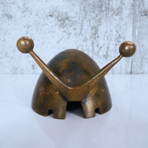 Bronze Snail Ashtray by Maurice Ascalon for Pal-Bell, Israel
