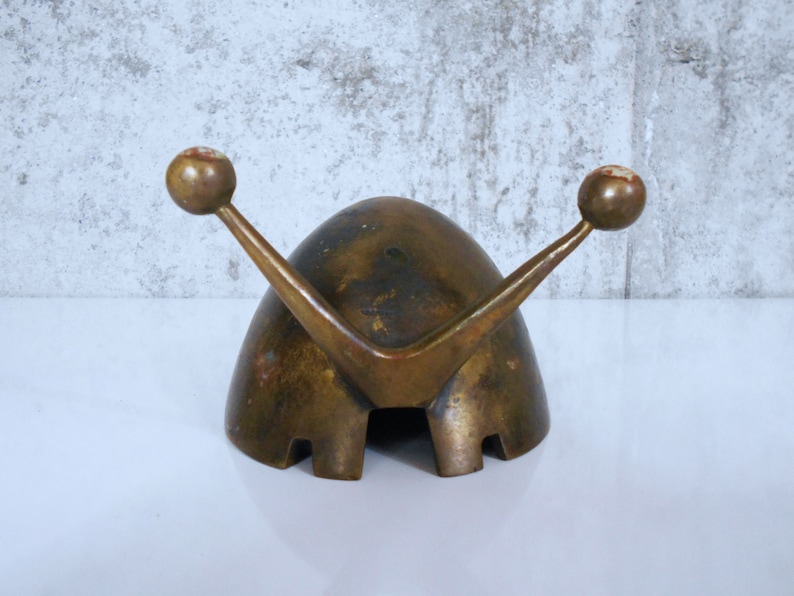 Bronze Snail Ashtray by Maurice Ascalon for Pal-Bell, Israel image 1