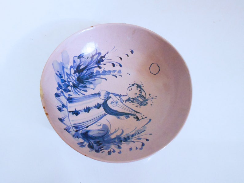 RARE Handpainted, Signed Bowl by Bjorn Wiinblad image 4