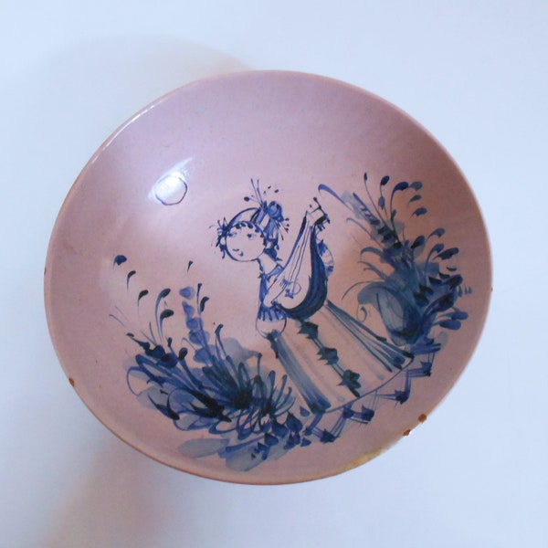 RARE Handpainted, Signed Bowl by Bjorn Wiinblad