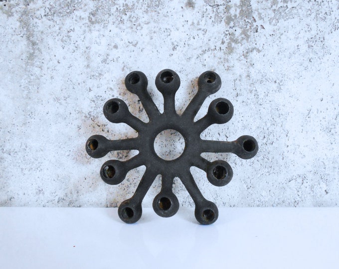 Dansk Cast Iron Candelabra Spider Candle Holder by Jens Quistgaard Etsy