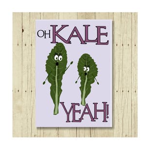 funny magnets oh kale yeah gift for vegetarian funny fridge magnets food puns pun magnets pun gift food magnets vegan kitchen
