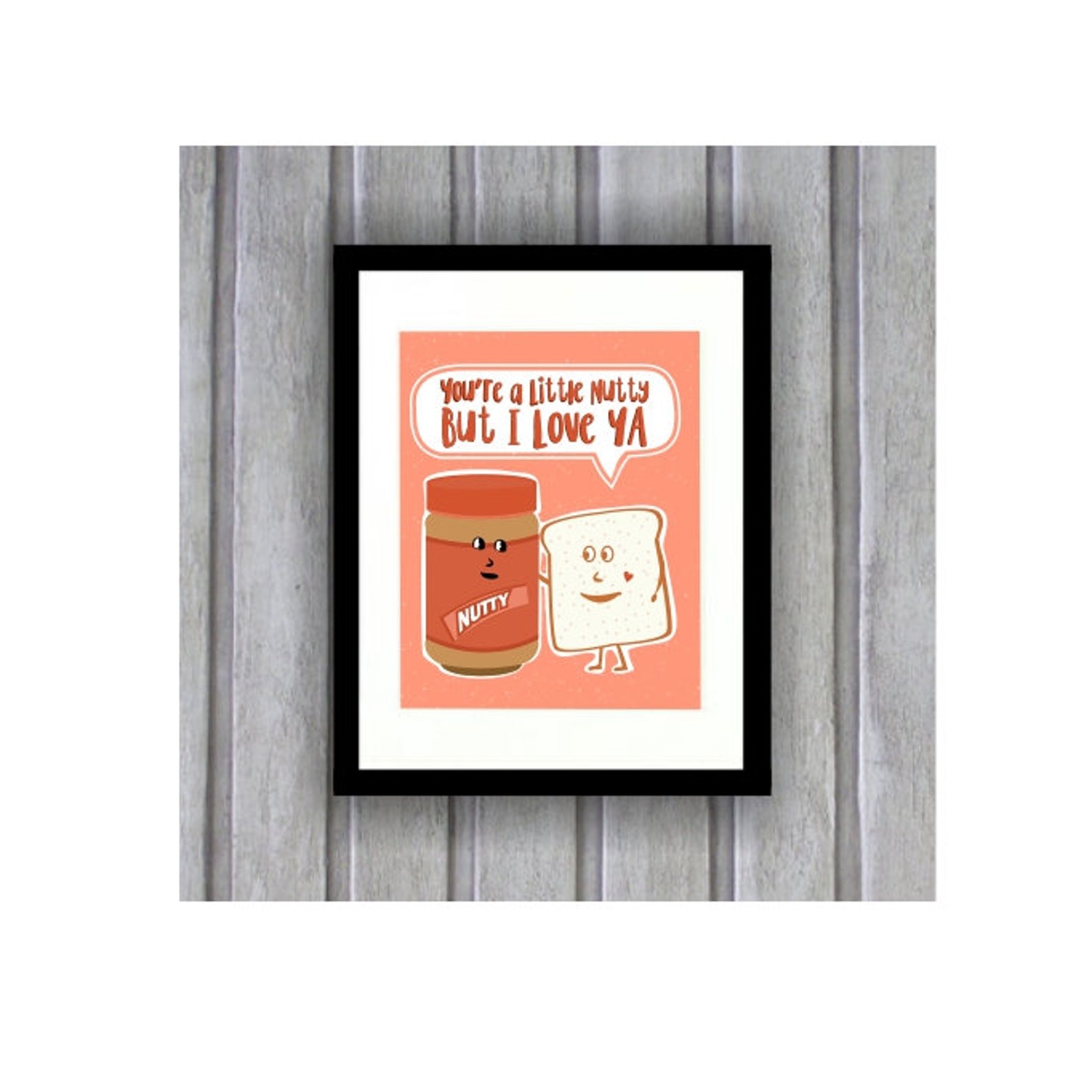 Funny Printable Wall Art Kitchen Wall Decor Peanut Butter Etsy