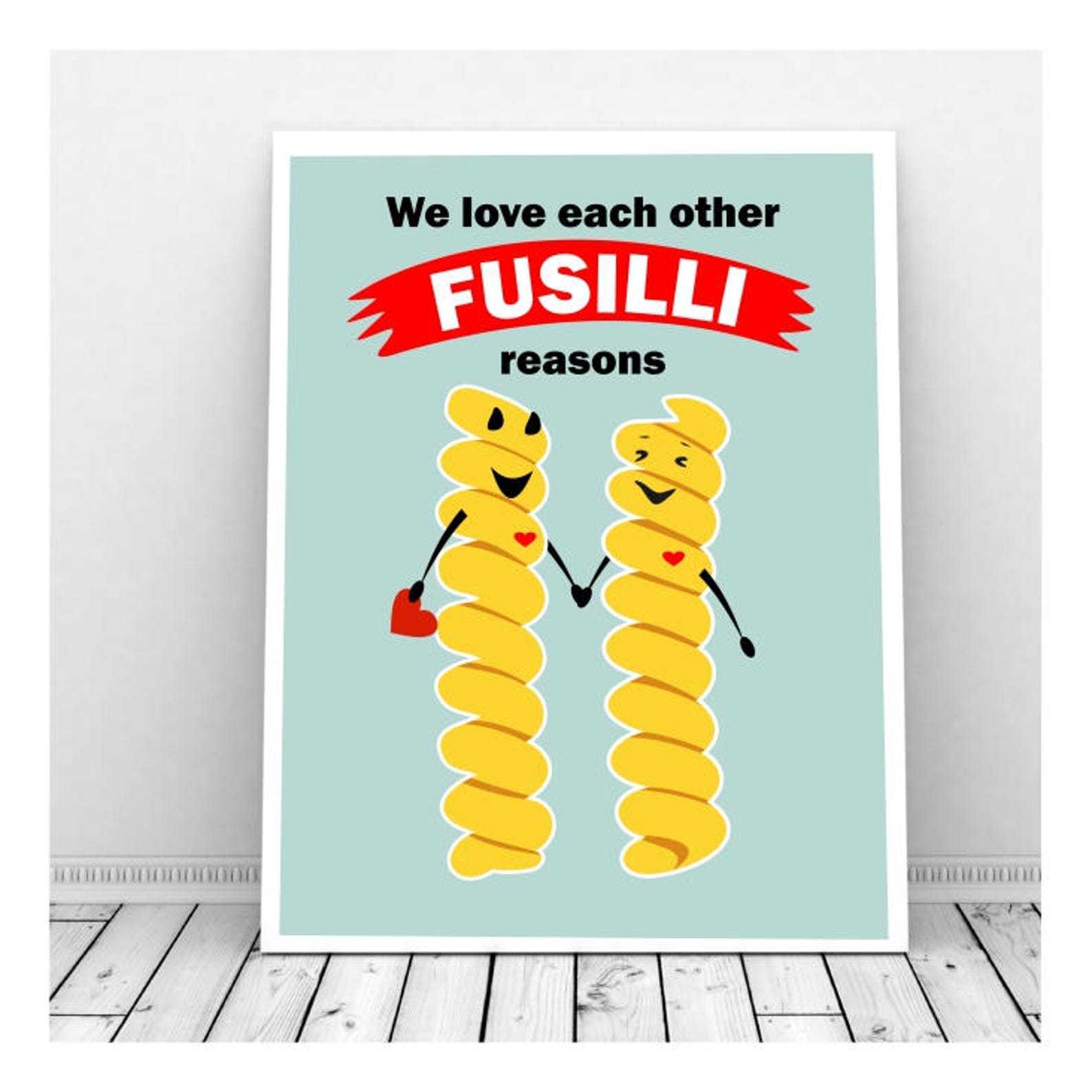 Pasta Puns Pasta Art Funny Kitchen Art Food Puns Kitchen Etsy Singapore