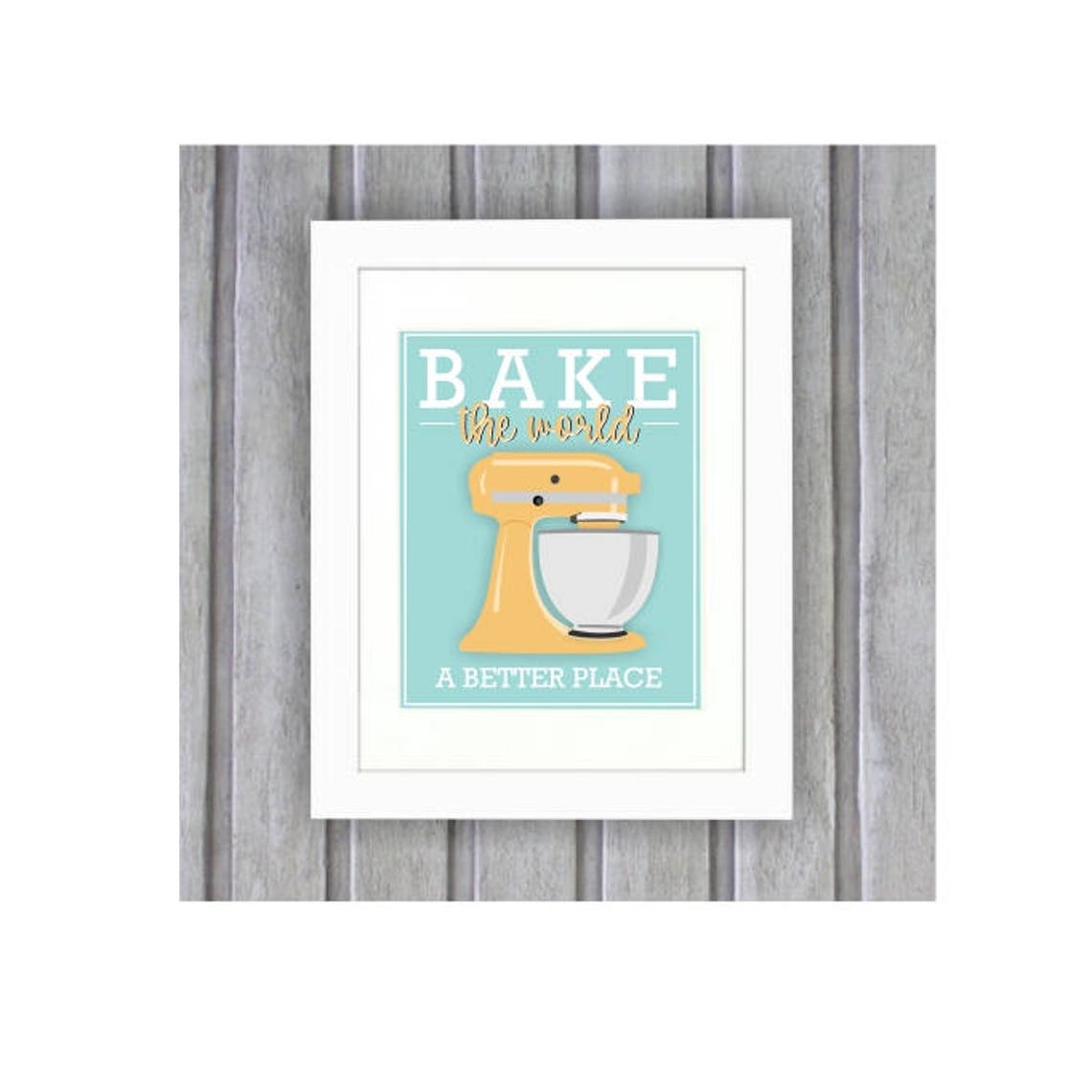Baking Wall Decor Baking Puns Baking Wall Art Funny Kitchen Etsy
