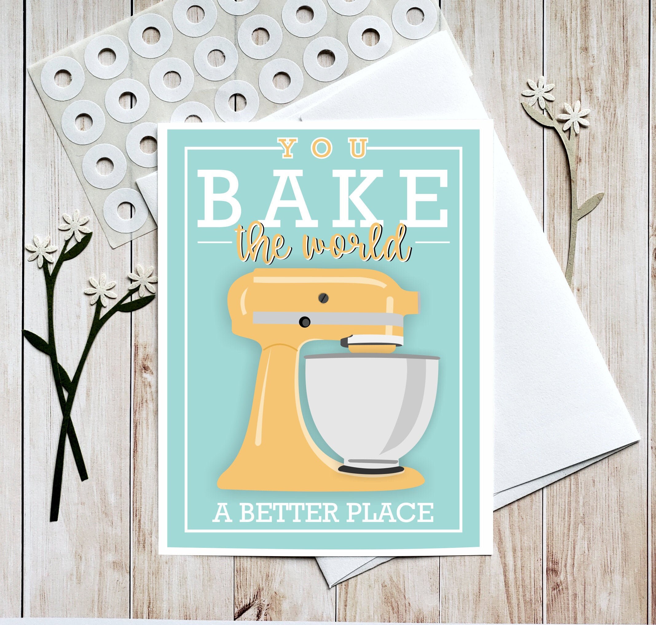 Baking Cards Birthday Pun Pun Cards Kitchen Aid Bake the Etsy Singapore