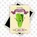 Romaine Calm, Funny Fridge Magnets, Don't Panic, Funny Magnets, Food Puns, Pun Magnets, Encouragement Gift, Cute Kitchen Magnets, Vegan 