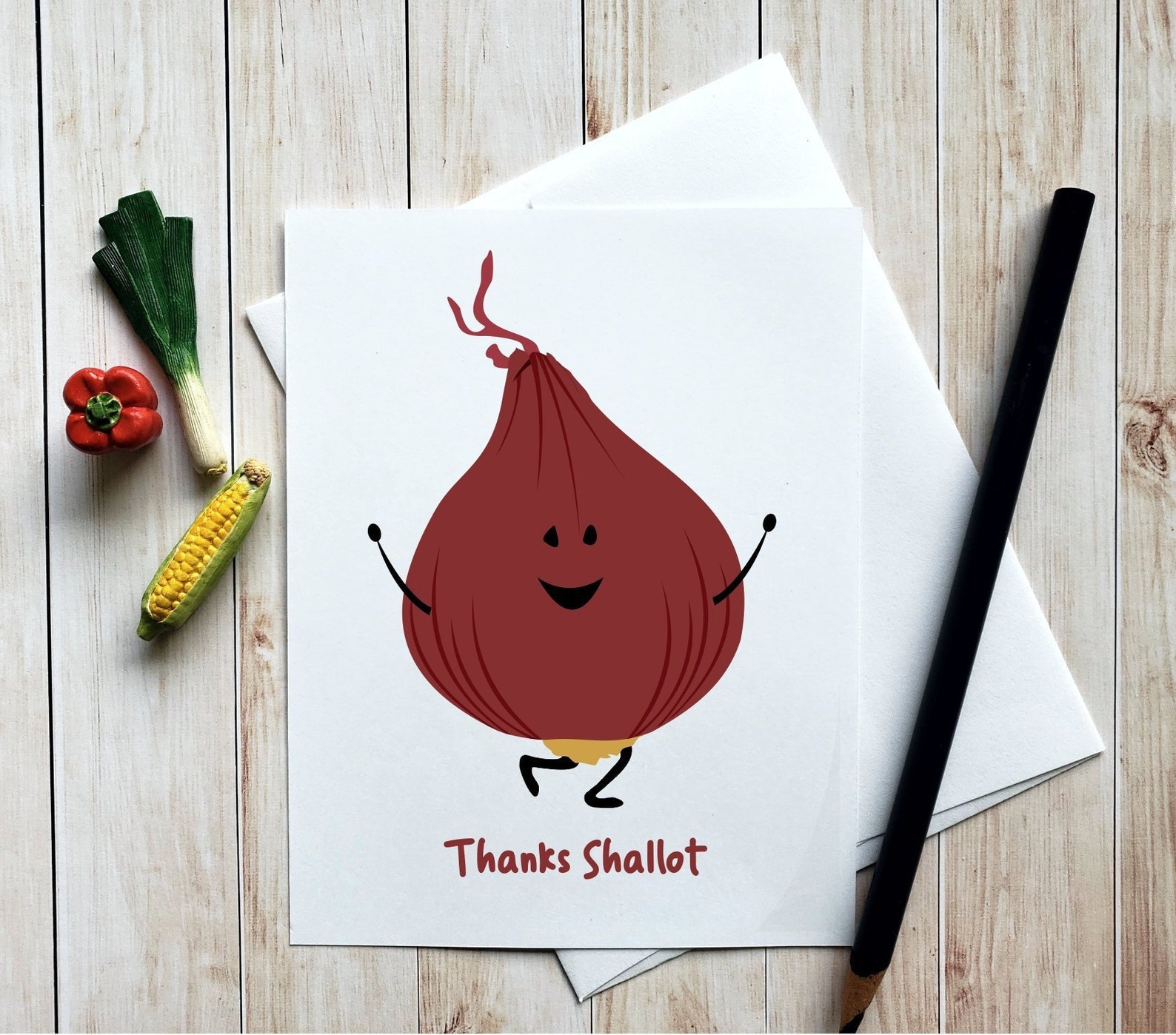 Funny Thank You Card Vegetable Card Pun Cards Vegan Items Etsy Ireland