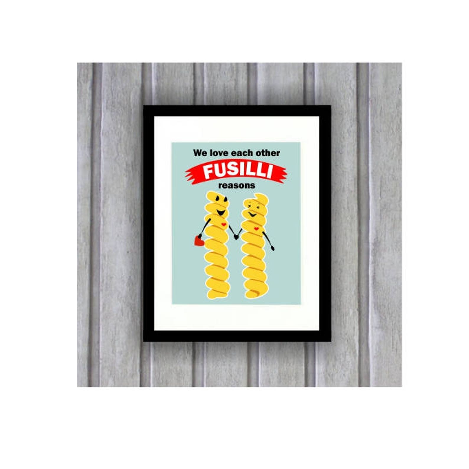 Pasta Puns Pasta Art Funny Kitchen Art Food Puns Kitchen Etsy Singapore