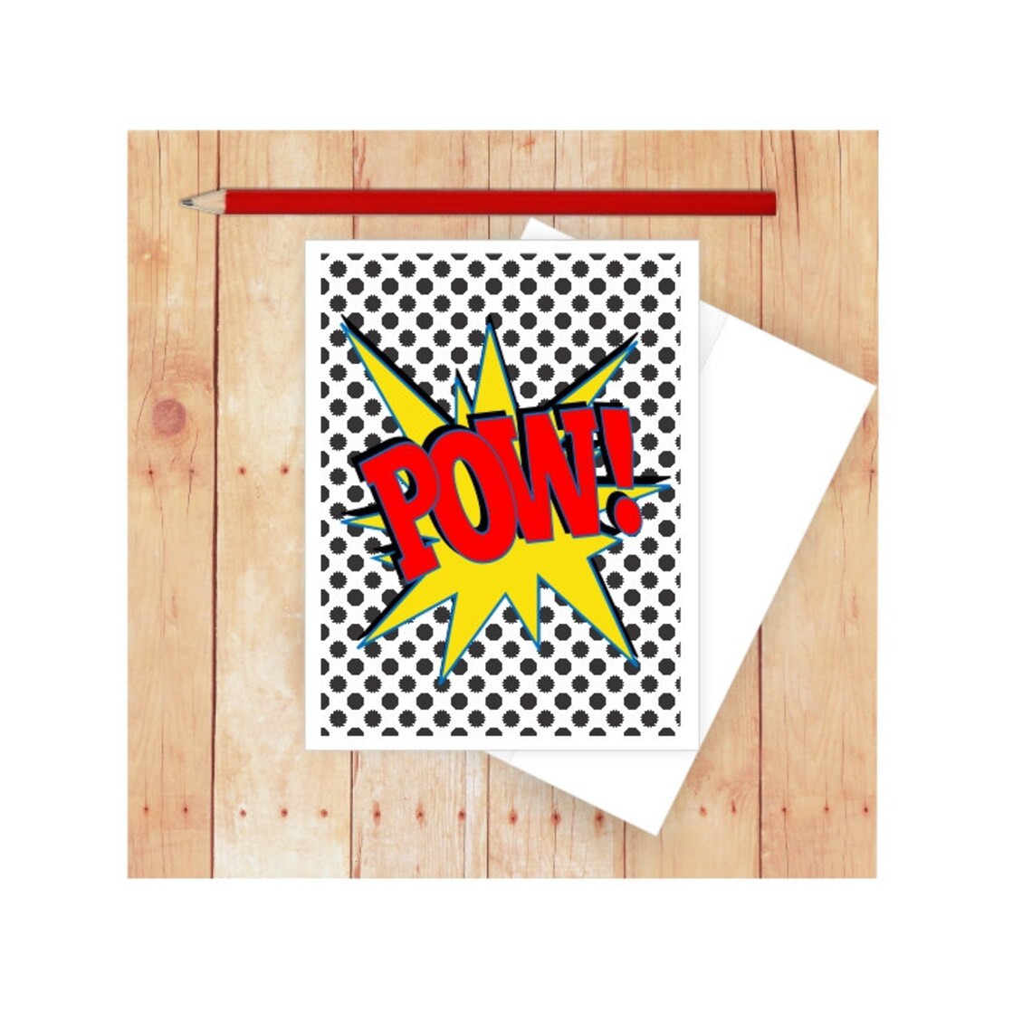 Comic Book Card Super Hero Cards Well Done Card Super Hero Etsy