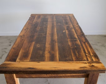 Reclaimed Dining Table | Rustic Dining Table | Reclaimed Wood Dining Table | Barn Wood TABL | Handmade Furniture