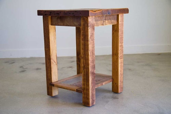 Barnwood end tables deals