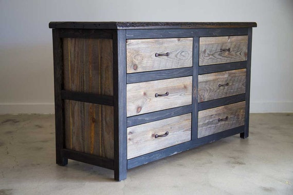 6 drawer dresser rustic deals