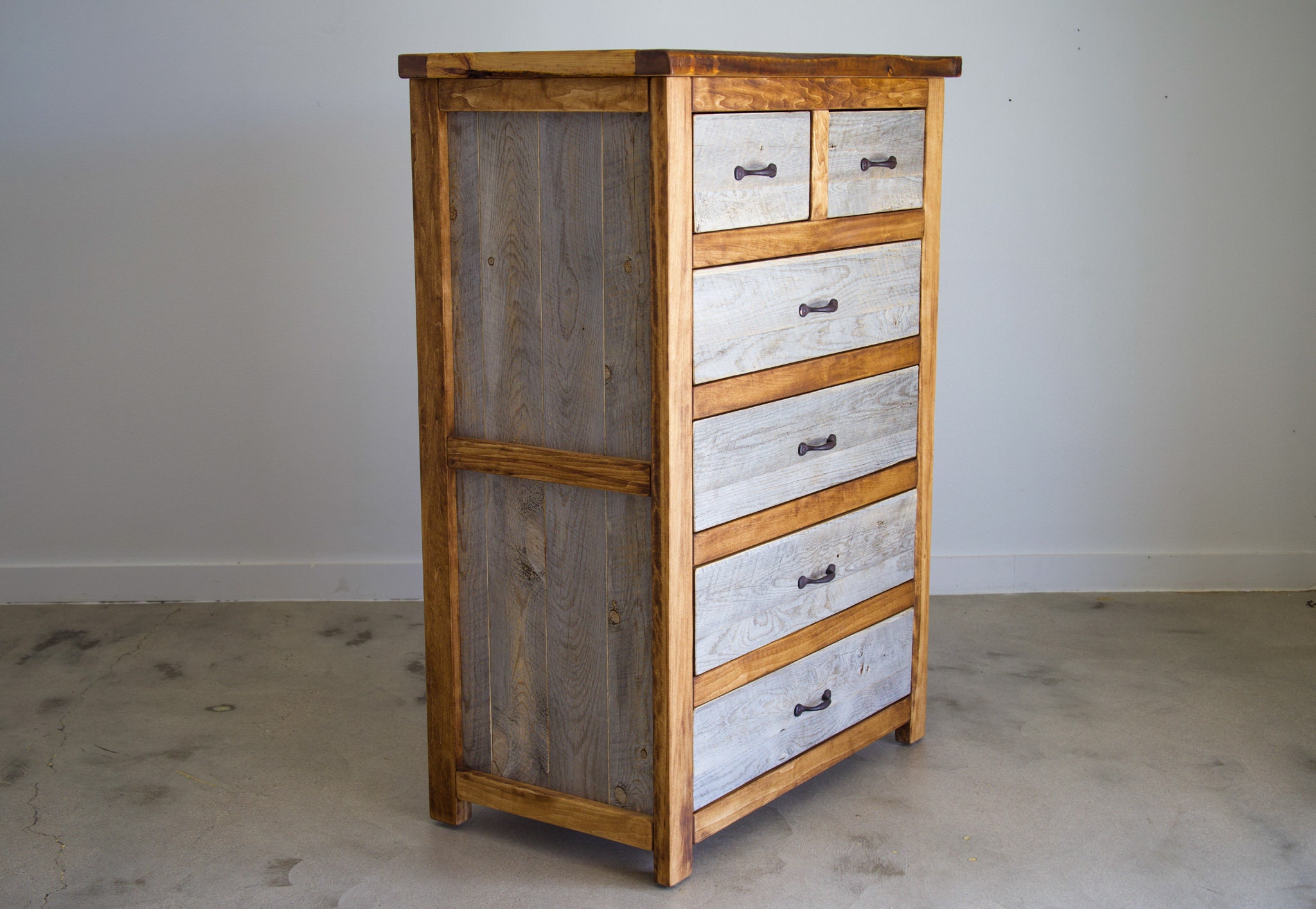 Tall Industrial Style Mango Wood Chest Of Drawers atelieryuwa.ciao.jp