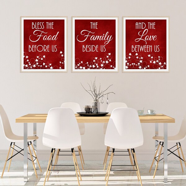 Red Kitchen Decor Etsy