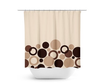 Brown Shower Curtain Etsy