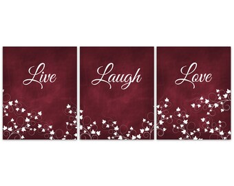 Burgundy Wall Art Etsy