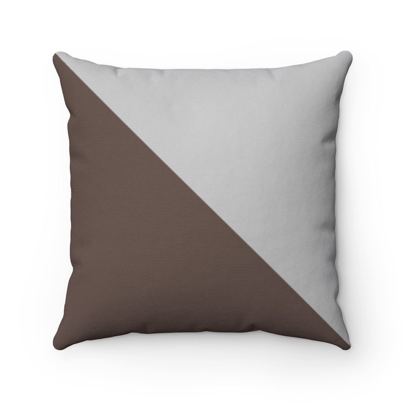 Grey Brown Pillow - Etsy