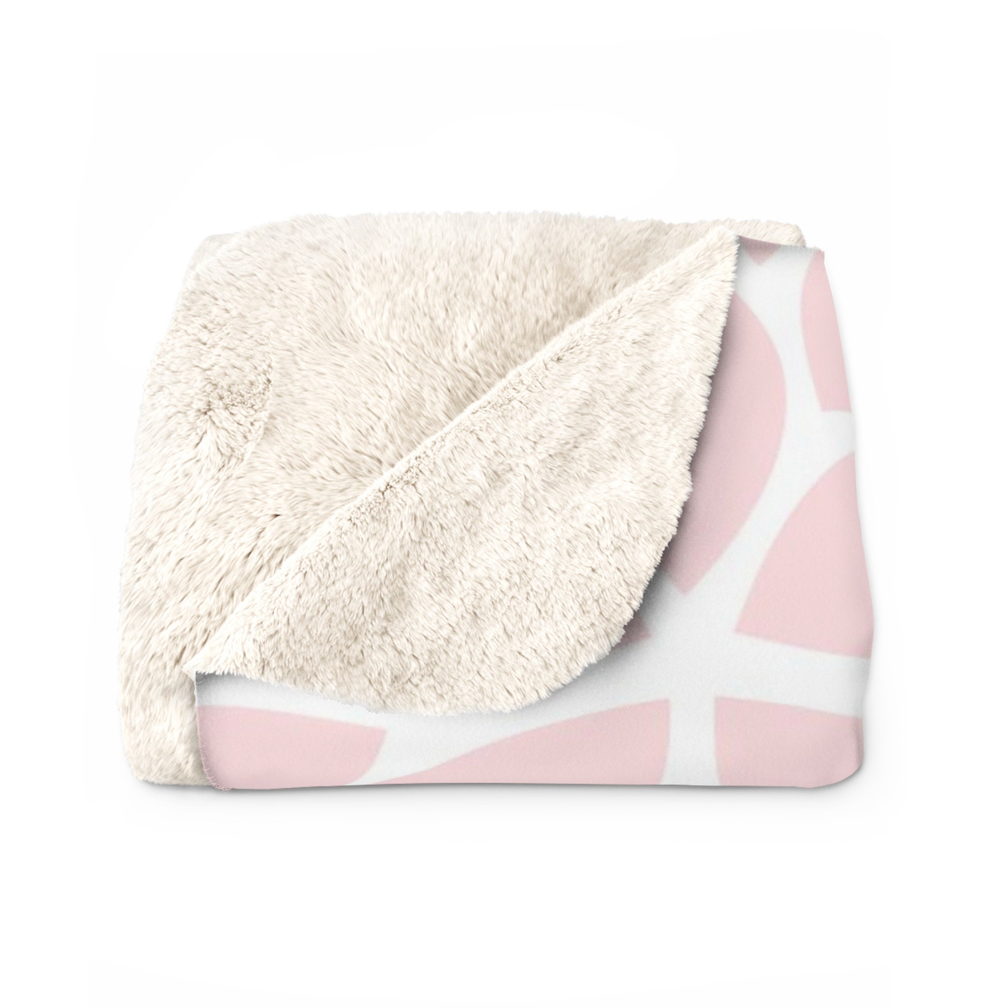 Pink Gray Blanket Floral Throw Blanket Sherpa Fleece Etsy