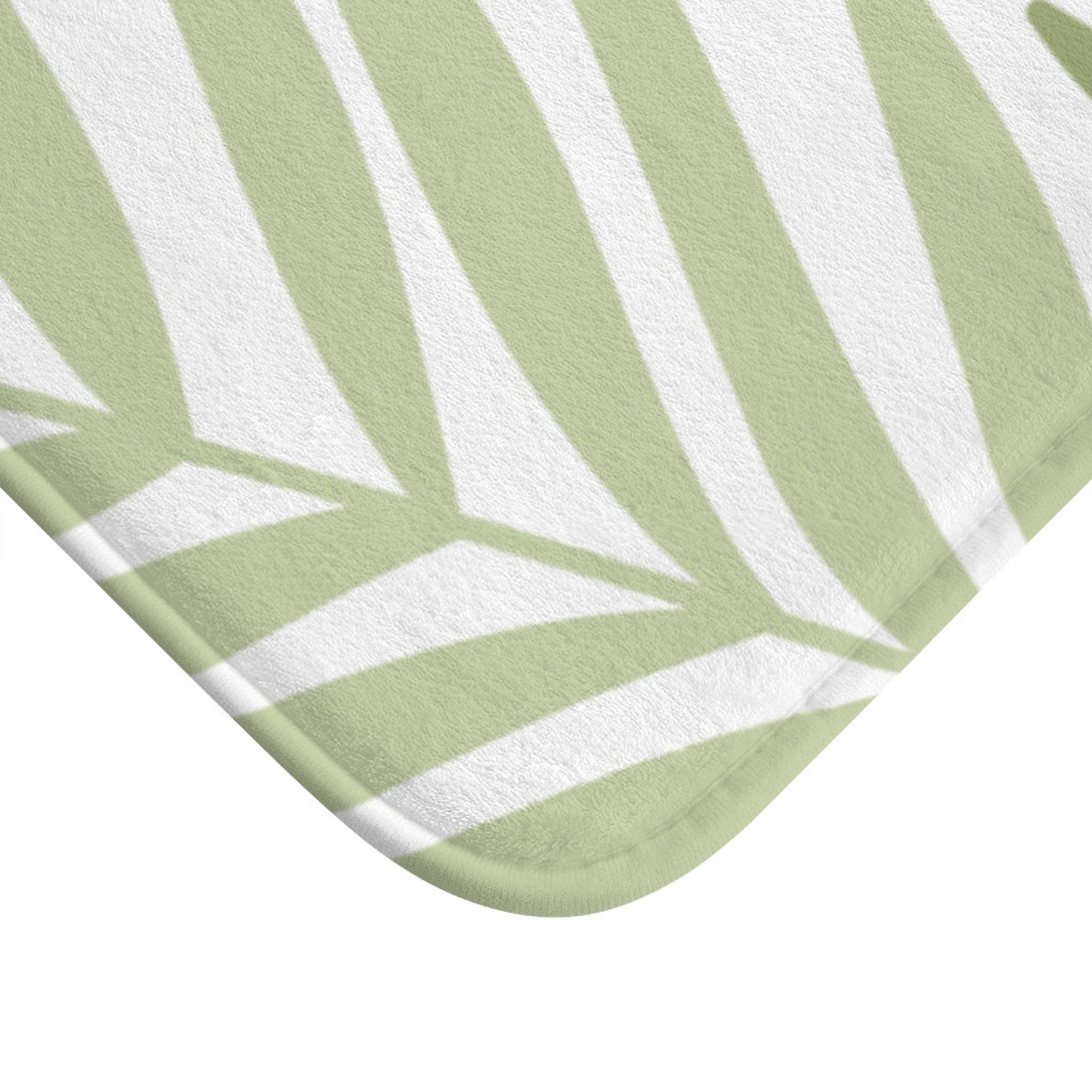 Sage Green Floor Mat Green Bathroom Decor Palm Tree Leaves Etsy UK