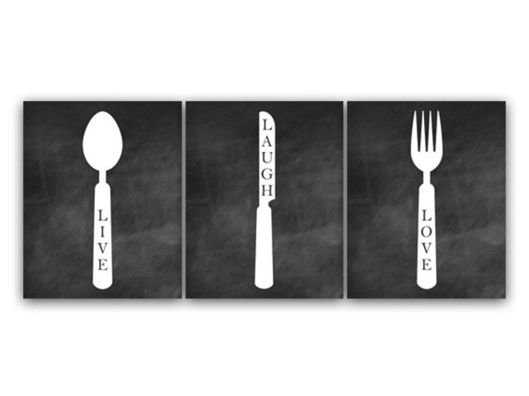 Kitchen CANVAS Home Decor Wall Art Chalkboard Kitchen Art Etsy