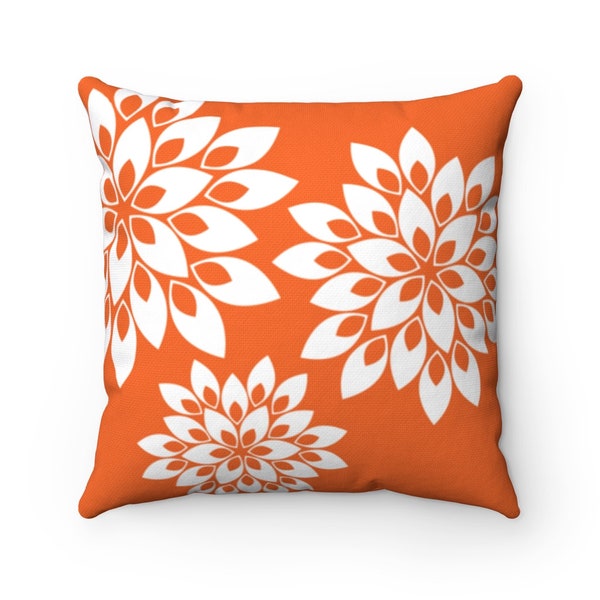 Orange Throw Pillow Etsy