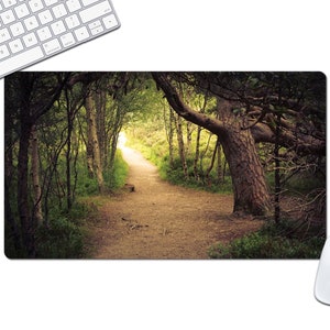 Nature Desk Mat, Desk Accessory for Office and Home Office, Green Desk Pad, Office Desk Decor, Card Game Mat - DMAT20