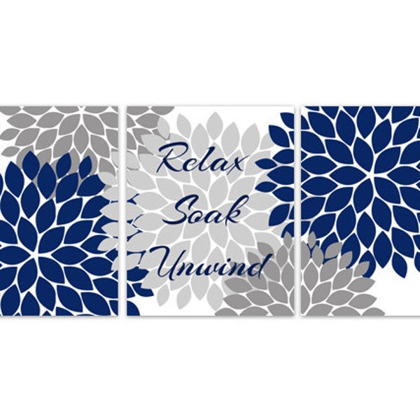 Gray Bathroom Decor Etsy