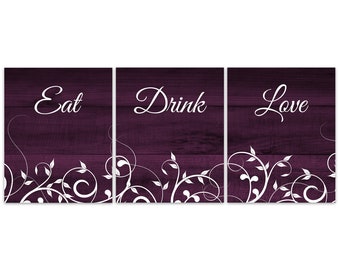Purple Kitchen Wall Art - Etsy
