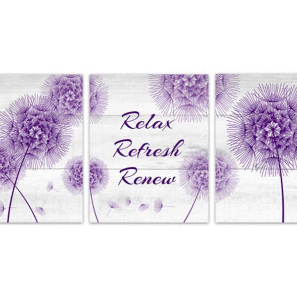 Purple Bathroom Etsy