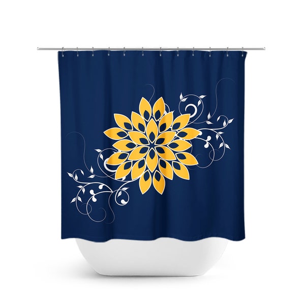 Yellow Shower Curtain Etsy