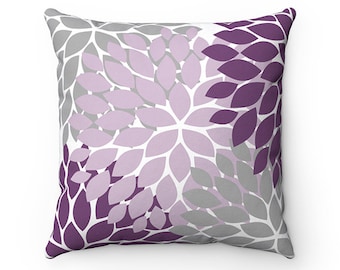 lilac throw pillows