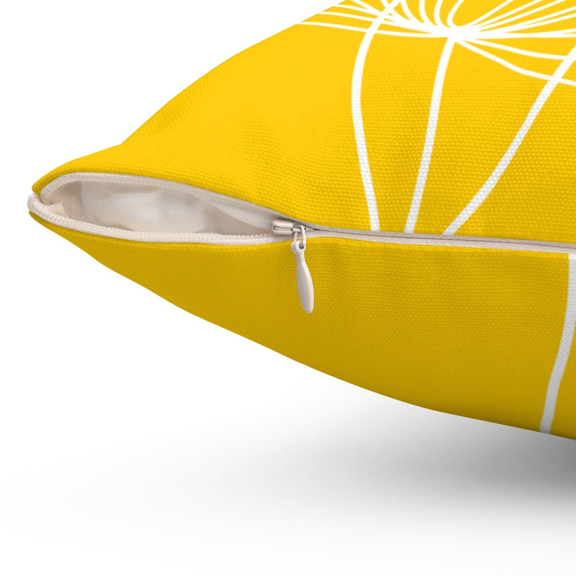 Yellow Pillow Covers Dandelion Throw Pillow Cover Accent Etsy